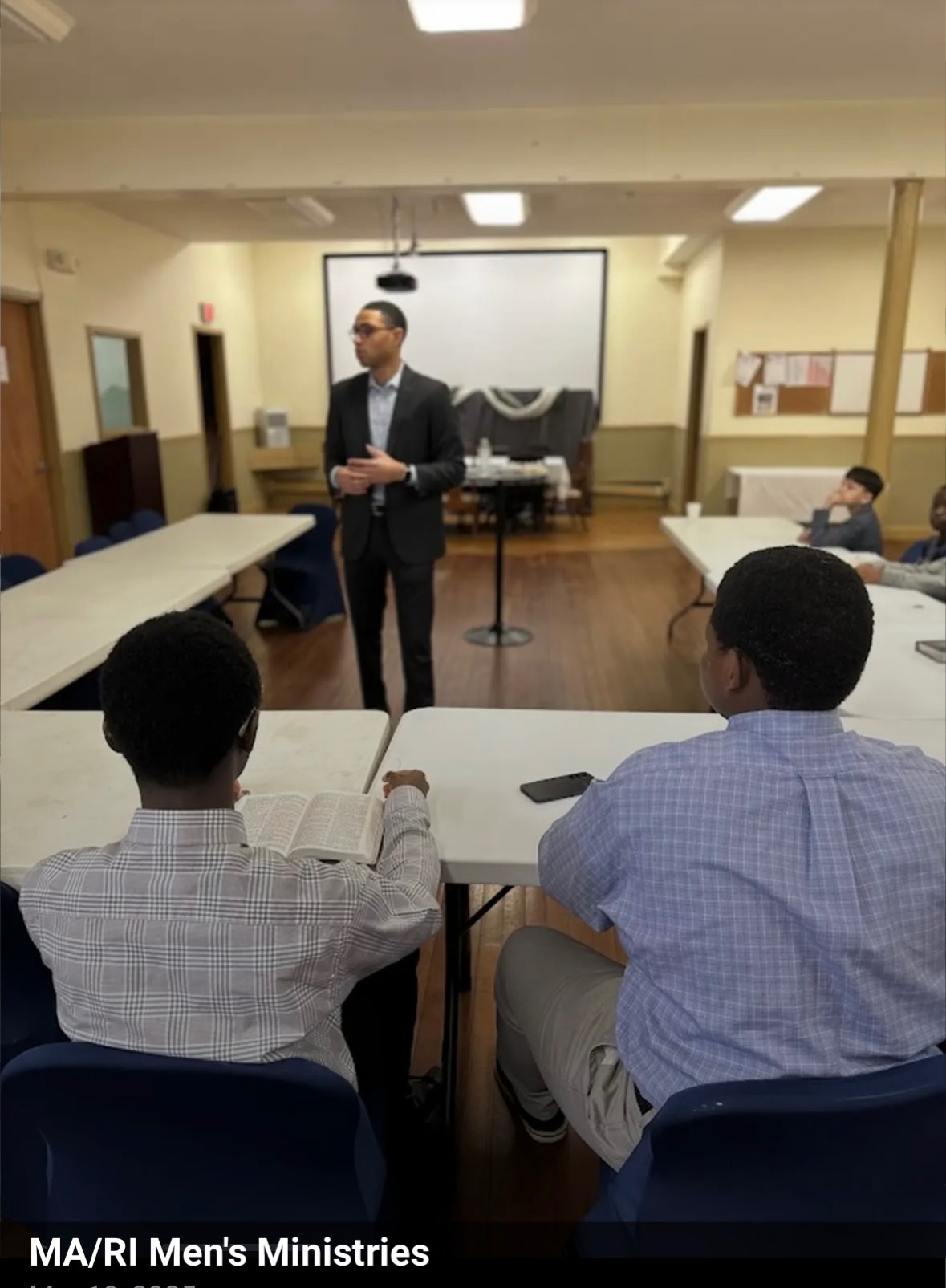 Teaching ministry at MA-RI men's conference